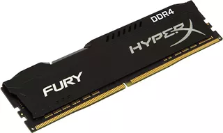 Memória Ram Gamer Ddr4 16gb Hyperx 2666mhz Fury Preta P/ Pc