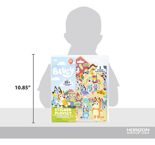 Set De Juego Horizon Group Usa Bluey Sticker, 2 Sticker P...
