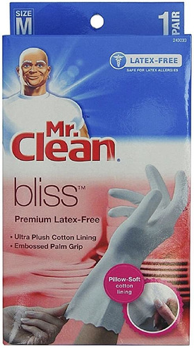 Mr. Clean Guantes Sin Látex Bliss Medium 3 Pares