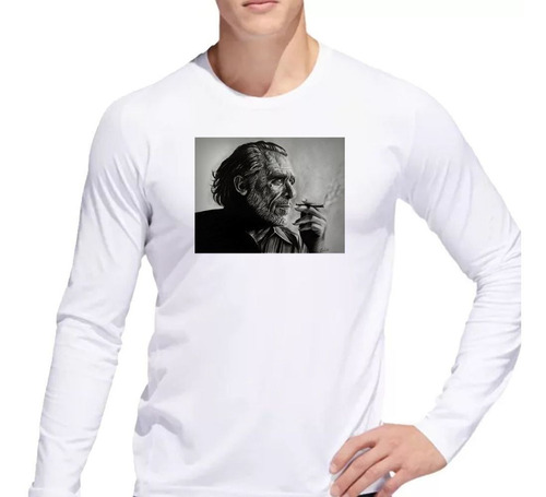 Remera De Hombre Charles Bukowski Cigarrillo Arte Ml