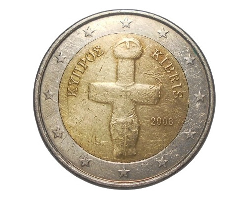 Chipre 2 Euros 2008 - Ídolo De Pomos - Km#85