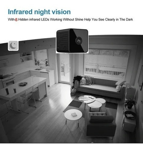 Imagem 5 de 7 de Mini Câmera Full Hd 1080p Ir Dvr Inteligente Sem Fio Ip Wifi