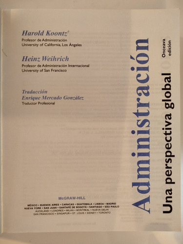 Administración, Una Perspectiva Global - Harold Koontz