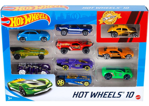 Conjunto De 10 Vehículos A Escala 1:64, Coches Y Camiones