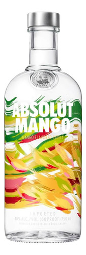 Vodka Destilada Saborizada Mango Absolut Garrafa 750ml