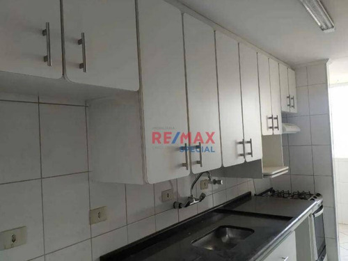 Imagem 2 de 6 de Apartamento Com 3 Dormitórios Para Alugar, 84 M² Por R$ 2.200,00/mês - Vila Augusta - Guarulhos/sp - Ap0403