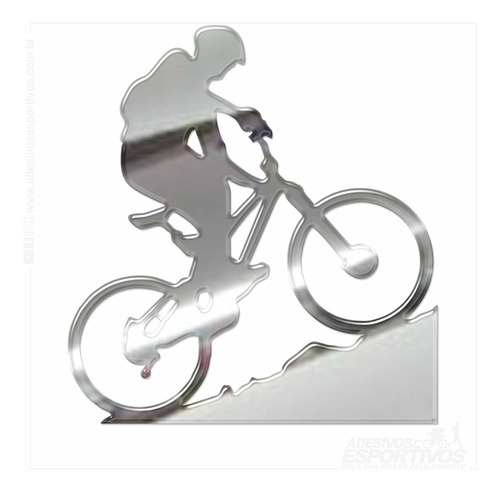 Adesivo Emblema Bike Bicicleta Mtb Trilha Resinado 3d