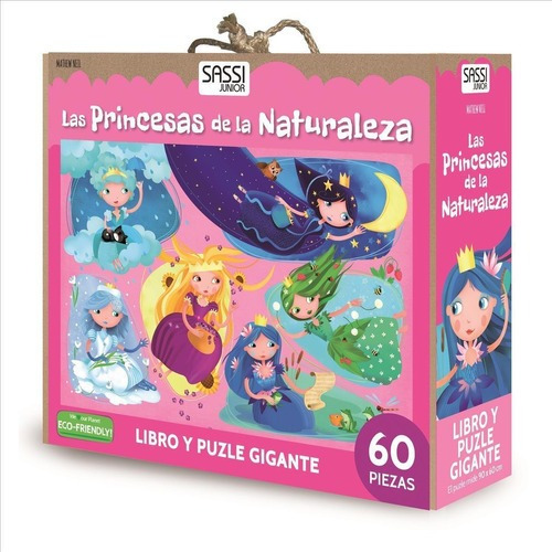 Las Princesas De La Naturaleza Libro + Rompecabezas Gigante