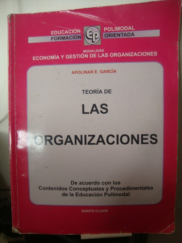 Teoria De Las Organizaciones - Apolinar Garcia