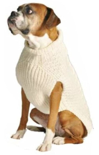 Chilly Dog Tural Cable Dog Sweater Mediano