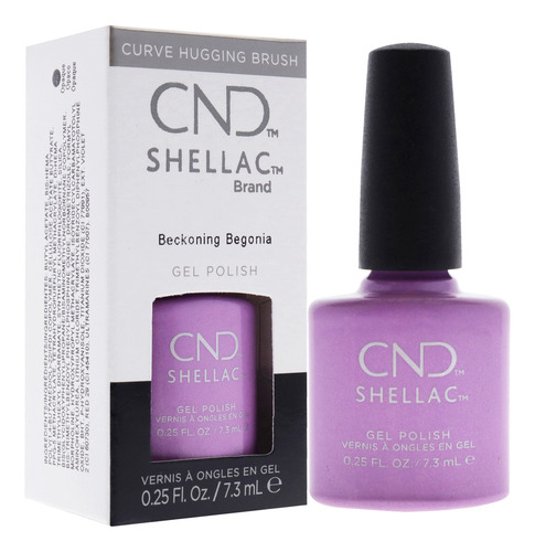 Color De Uñas Cnd Shellac Beckoning Begonia, 7 Ml, Tecnologí