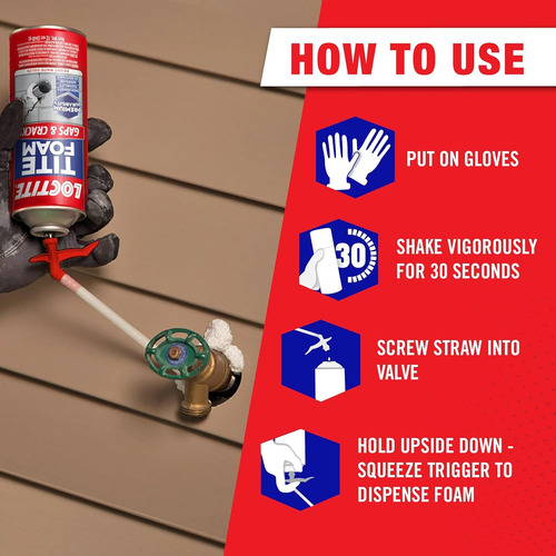Sellador De Espuma 12oz Para Brechas Y Grietas
