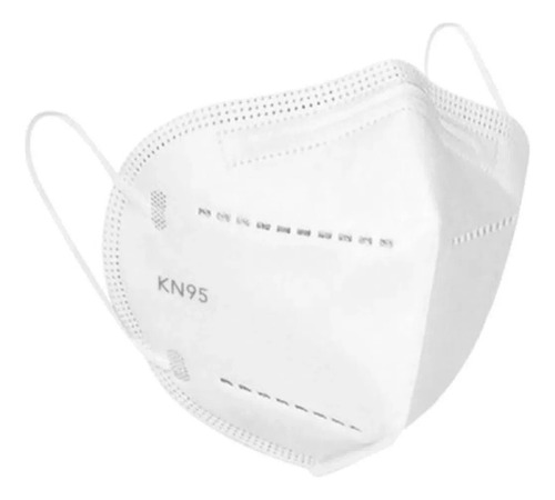 Kit 50 Kn95 Protection Mascarilla respiratoria de 5 capas, color blanco