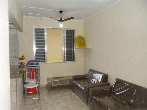 Imagem 2 de 4 de Kitnet No Canto Do Forte Praia Grande - Kn0074 - 34956855