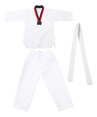 Uniforme De Taekwondo Uk Plug, Modelo A Rayas, Poliéster Y A