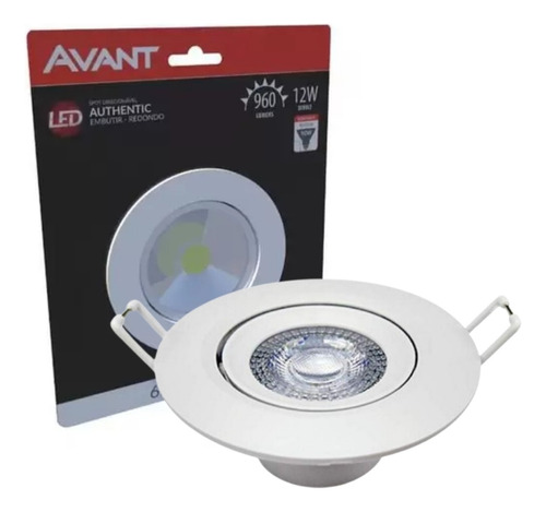 Spot Led Supimpa Redondo Avant 6500k 12w Luz Branca Cor Branco frio 110V/220V