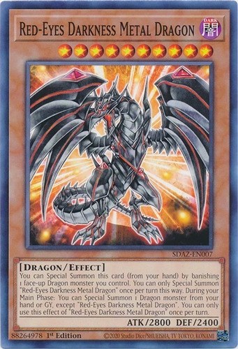 Red-eyes Darkness Metal Dragon - Yugioh