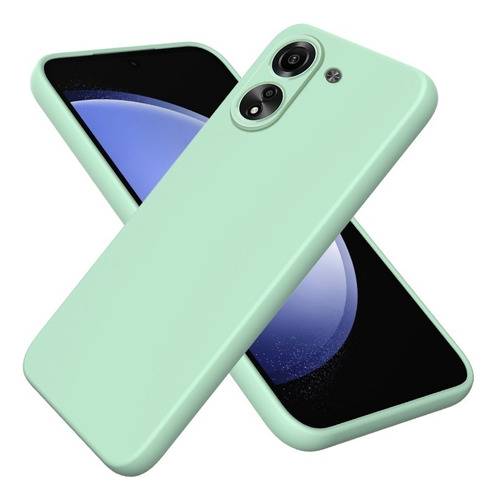 Funda De Silicona Líquida De Color Sólido For Xiaomi Redmi