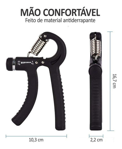 Hand Grip Handgrip Mola C/ Ajuste Fortalecedor Mão Antebraço
