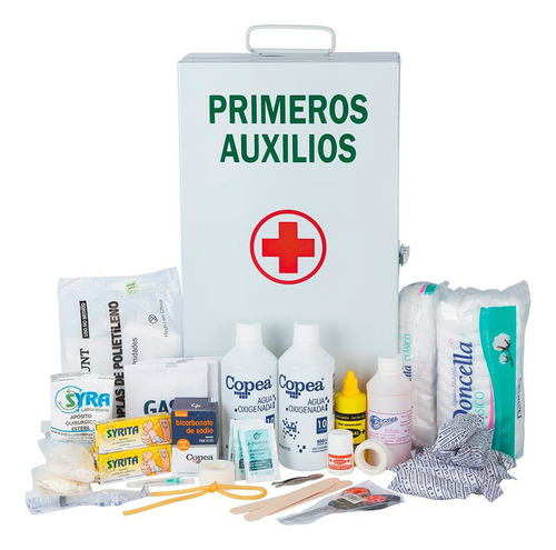 Botiquín Primeros Auxilios De Metal Eversafe 80 Apto Oficina