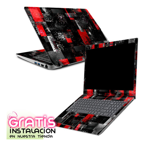 Skin Laptop Adhesivo Abstracto Decora Restaura Protege Vinil