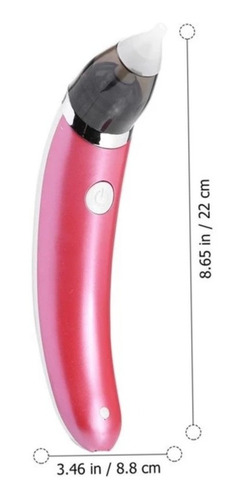 Imagen 3 de 3 de Aspirador Nasal Electrico Para Bebes Sacamocos Carga Usb