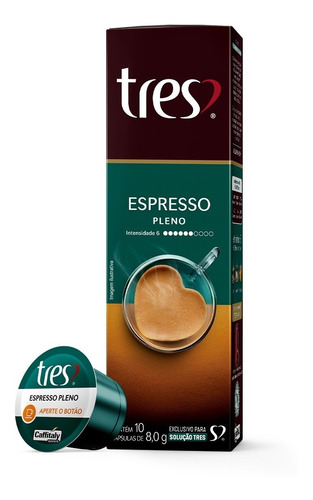 Cápsula De Café Três Corações Café Pleno - 10 Capsulas 