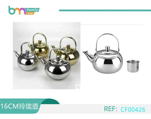 Tetera Hervidor Con Infusor Acero 16 Cm 2 Lt