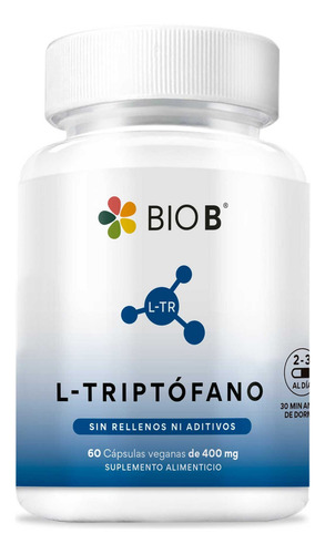 Bio B L-triptófano 800mg Por Porción | 60 Cápsulas Sabor Sin sabor