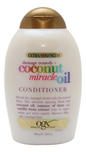 Acondicionador Reaparador De Daño Ogx Aceite De Coco 385 Ml