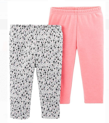 Pantalón Mono Bebe Niñas Carters 2 Pack 