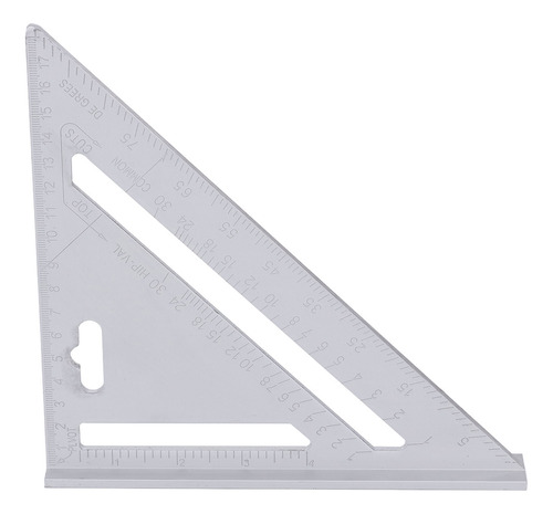 Regla Cuadrada De 7 Pulgadas, Aleación De Aluminio, Acabado