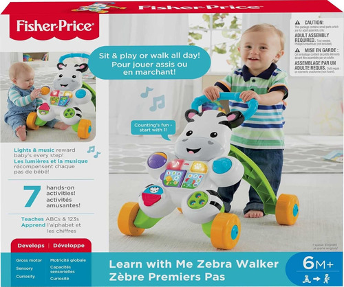 Andadera Fisher-price Zebra De Aprendizaje Para Bebés Blanco (Usado)