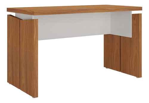 Mesa Para Escritório Home Office 125cm Unik Freijó Branco