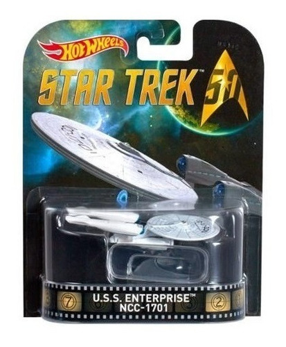 Hotwheels Nave Uss Enterprise Star Trek Pintura Especial