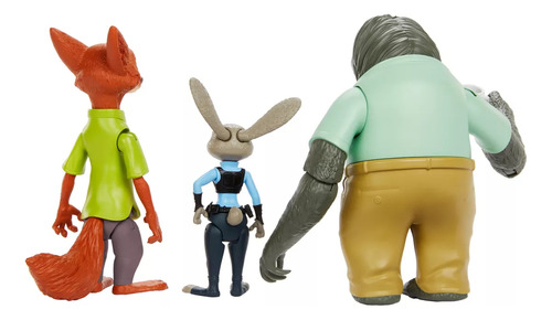 Disney Pixar Figura De Acción Zootopia Paquete De 3