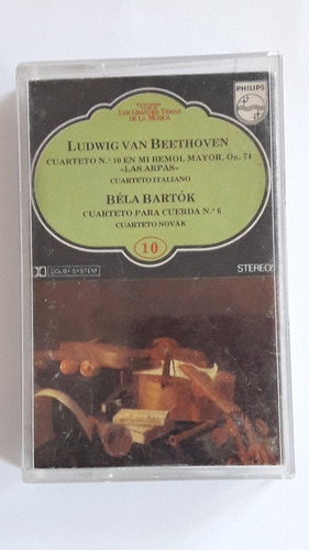 Beethoven Y Bela Bartok Cassette Musical Original.