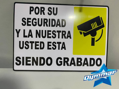 Señaletica De Seguridad Anuncio 50 X 70 Grabado