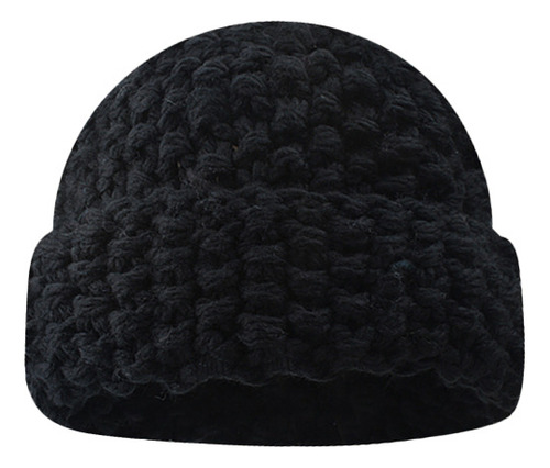 Gorro De Invierno Cálido Con Gorro De Punto Para Mujer