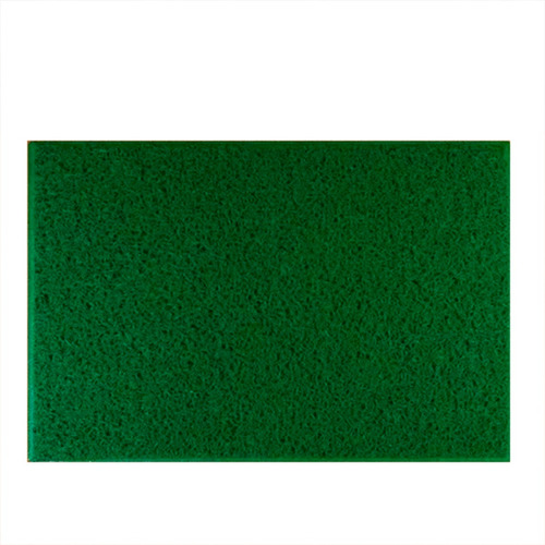 Tapete Capacho Liso Antiderrapante Entrada Casa Verde Cor Preto Desenho do tecido Liso/Verde