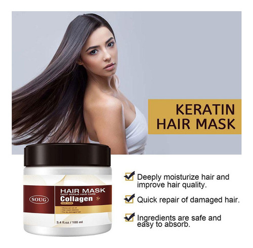 Qingyi Creme Hidratante Capilar Com Máscara Capilar De