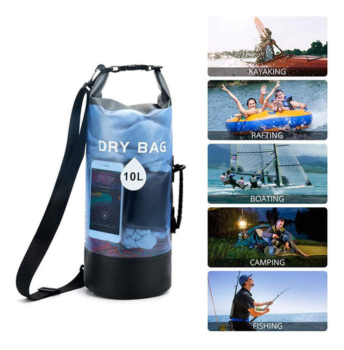Bolsa Impermeable Para Rafting Al Aire Libre, Seca, Transpar