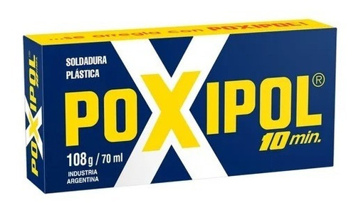 Poxipol® - Soldadura Plástica - 10 Min Metálico - 108g/70ml