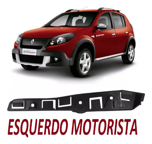 Par Suporte Guia Parachoque Dianteiro Stepway 2008 Á 2014