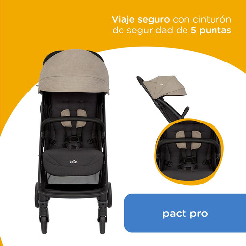 Pact Pro Carriola Para Bebé Cochecito 3 En 1 Ligero Con
