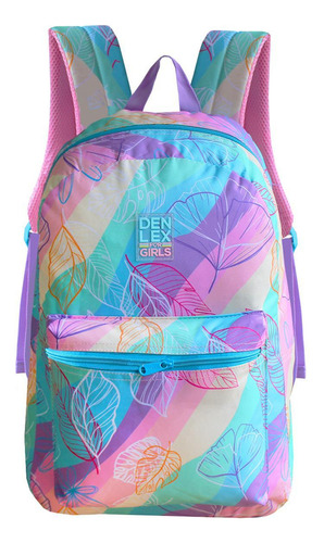 Mochila Juvenil Costas Colorida For Girls Tie Dye Reforçada