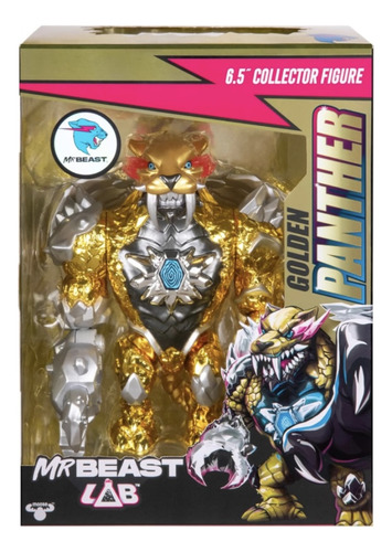 Mrbeast Lab Muñeco Pantera Coleccionable 16 Cm Original