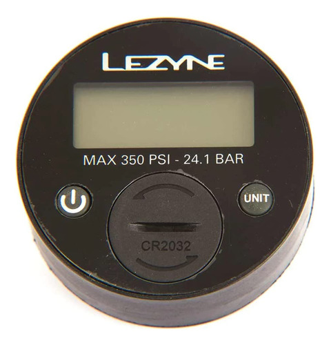 Lezyne 350 psi Digital Gauge Bike Pump Accesorio, Negro, 2.5