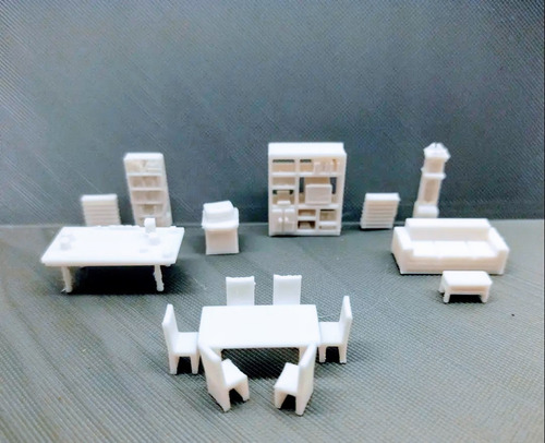 Kit Muebles Casa Escala N 1/160. Maquetas Trenes