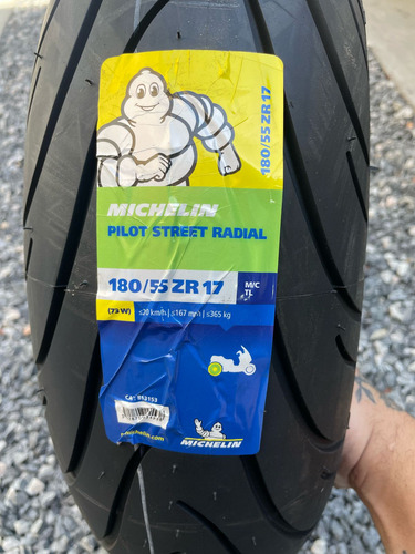 Pneu Michelin 180/55-17 Pilot Street Radial Cbr